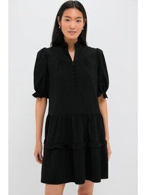 Pomander Place Selena Black Dress NWT Size L | Classic Chic | Flattering Fit